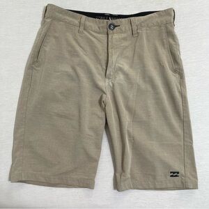 Billabong Men's Khaki Flat Front Crossfire Shorts